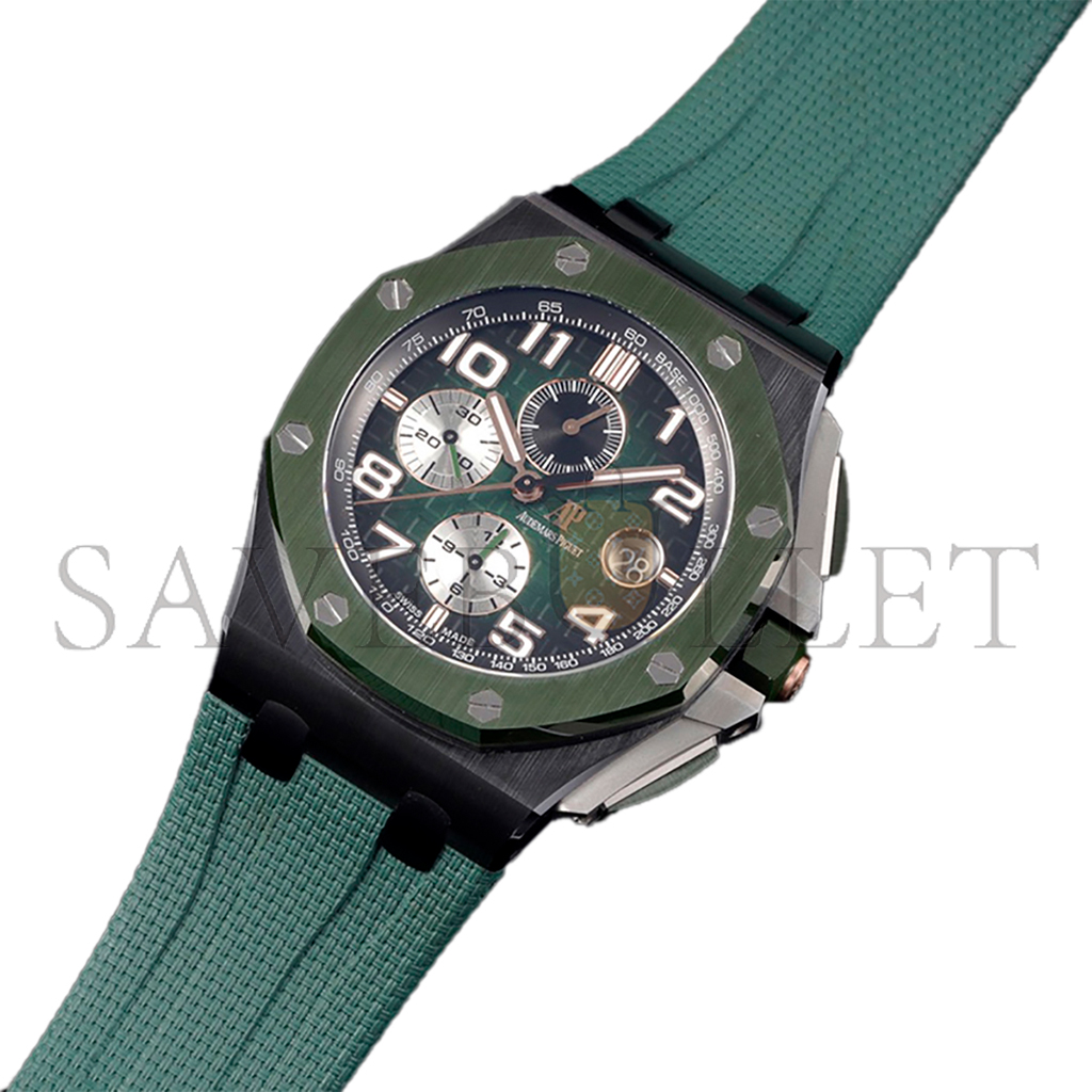 audemars P*g*et royal oak offshore 44mm green dial watch 26405ce.oo.a056ca.01
